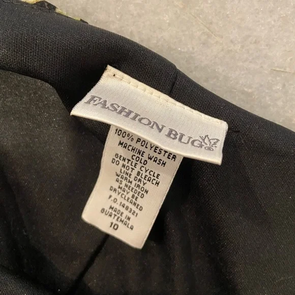 Fashion Bug Size 10 Layered Black Pink Floral Tulip Ruffle Hem Midi Skirt Zip - Picture 9 of 9